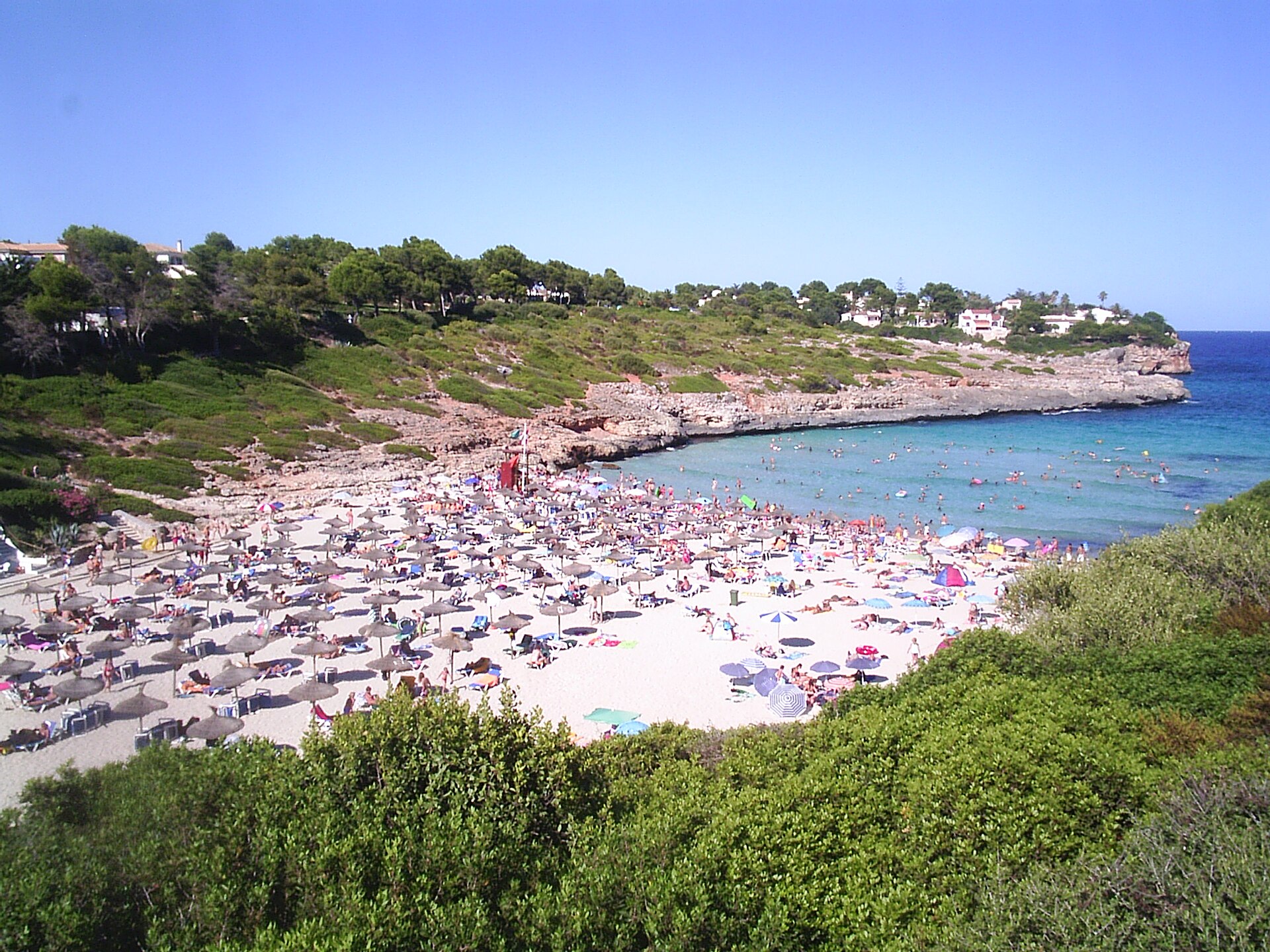 Vista de Cala Mendia en Manacor